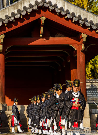 Ceremony performed at the Jongmyo Royal Shrine in Seoul