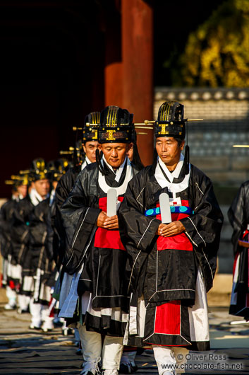 Ceremony performed at the Jongmyo Royal Shrine in Seoul