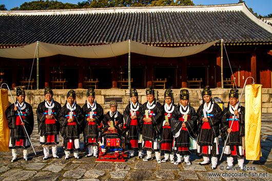 Ceremony performed at the Jongmyo Royal Shrine in Seoul