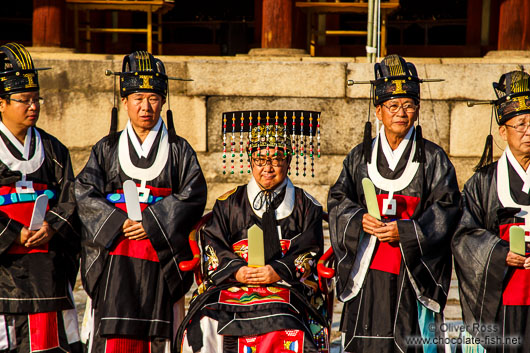 Ceremony performed at the Jongmyo Royal Shrine in Seoul