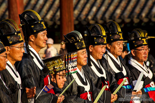 Ceremony performed at the Jongmyo Royal Shrine in Seoul