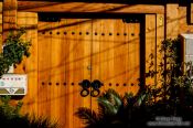 Travel photography:Seoul Bukchon Hanok village door, South Korea