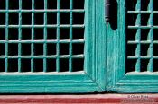 Travel photography:Window detail in Seoul`s Changdeokgung palace, South Korea