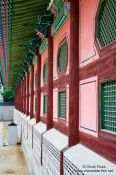 Travel photography:Seoul Gyeongbokgung palace facade, South Korea