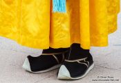 Travel photography:Footwear of the Gyeongbokgung palace guards, South Korea