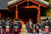 Travel photography:Ceremony performed at the Jongmyo Royal Shrine in Seoul, South Korea
