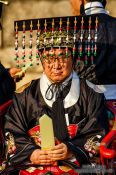Travel photography:Ceremony performed at the Jongmyo Royal Shrine in Seoul, South Korea