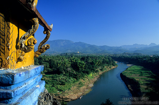 Mekong tributary viewed from Wat Thammothayalan in Luang Prabang