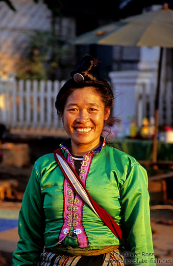 Woman at Luang Prabang market