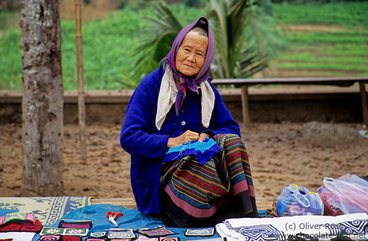 Woman at Luang Prabang market