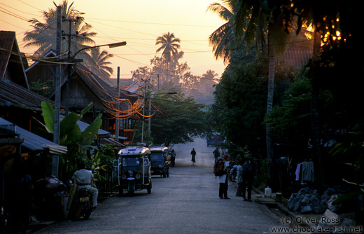Street in the old quarter of Luang Prabang