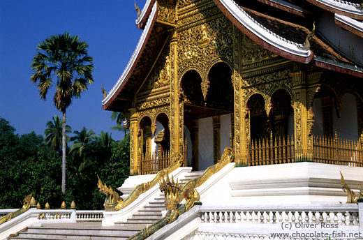 Haw Pha Bang temple inside the Royal Palace compound in Luang Prabang