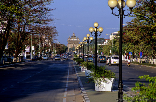 Thanon Lang Xan in Vientiane