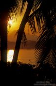 Travel photography:Sunset over the Mekong River near Luang Prabang, Laos