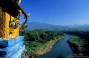 Travel photography:Mekong tributary viewed from Wat Thammothayalan in Luang Prabang, Laos