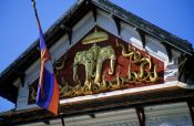 Travel photography:Facade of the Royal Palace Museum, Laos