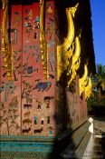 Travel photography:Facade detail at Wat Xieng Thong in Luang Prabang, Laos