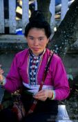 Travel photography:Woman at Luang Prabang market, Laos