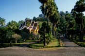 Travel photography:Haw Pha Bang temple inside the Royal Palace compound in Luang Prabang, Laos