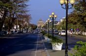 Travel photography:Thanon Lang Xan in Vientiane, Laos