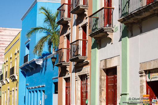 Colonial houses in Campeche