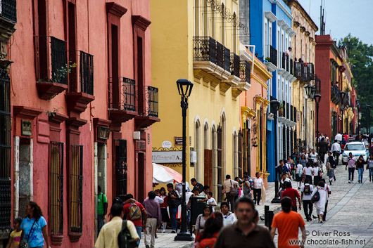 Colonial houses in Oaxaca