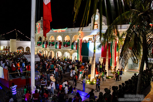 Boca del Rio Independence day celebrations with `el grito`