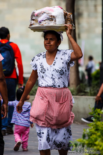 Food vendor in Oaxaca