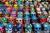 Travel photography:Chichen Itza skulls for sale, Mexico