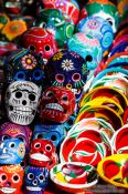 Travel photography:Chichen Itza skulls for sale, Mexico