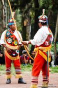 Travel photography:Performers in the Danza de los voladores, Mexico