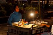 Travel photography:Food seller in Oaxaca, Mexico