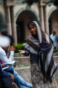 Travel photography:Begger in Oaxaca, Mexico