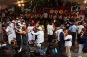 Travel photography:Public dance event (danzón) in Oaxaca, Mexico