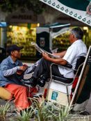 Travel photography:Oaxaca shoe polisher, Mexico