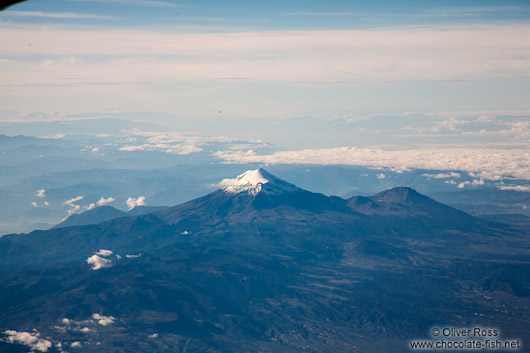 Pico de Orizaba or Volcan Citlaltepetl seen from air