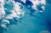 Travel photography:View of the Golf of Mexico from the air, Mexico