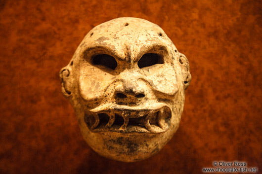 Mask at the Mexico City Anthropological Museum