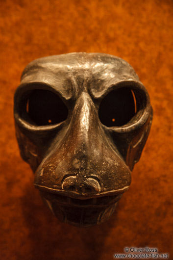 Mask at the Mexico City Anthropological Museum