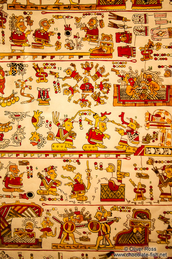 The Selden Codex (códice Selden) at the Mexico City Anthropological Museum