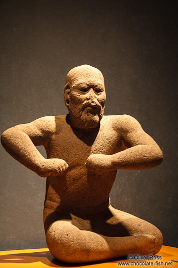 Olmec wrestler at the Mexico City Anthropological Museum