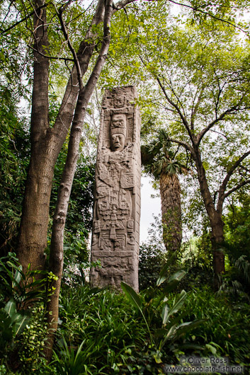 Mayan stella at the Mexico City Anthropological Museum