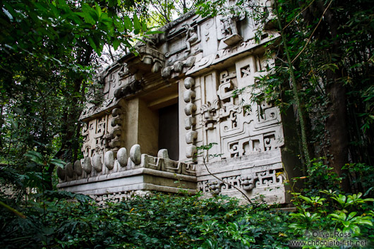 Mayan temple at the Mexico City Anthropological Museum