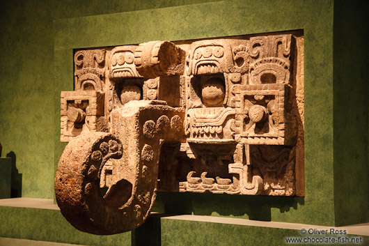 Mayan architectural element at the Mexico City Anthropological Museum