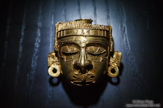 Face at the Convento Santo Domingo museum in Oaxaca