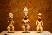 Travel photography:Small figures at the Mexico City Anthropological Museum, Mexico