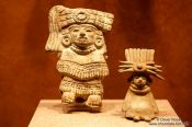 Travel photography:Small figures at the Mexico City Anthropological Museum, Mexico