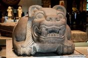 Travel photography:Sculpture of Ocelotl-Cuauhxicalli at the Mexico City Anthropological Museum, Mexico