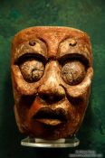 Travel photography:Mask at the Mexico City Anthropological Museum, Mexico