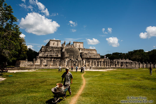 Temple de los Guerreros at the Chichen Itza archeological site